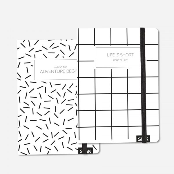 Bullet Journal / Dotted Notizbuch adventure begins & life is short (2 stk) – Bild 14