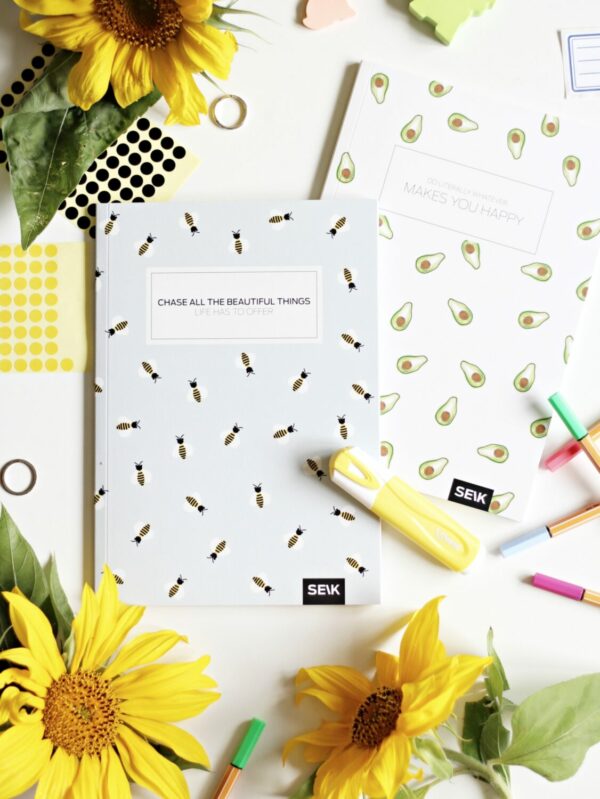 Bullet Journal / Dotted Notizbuch  Bees & Avocados (2 stk)