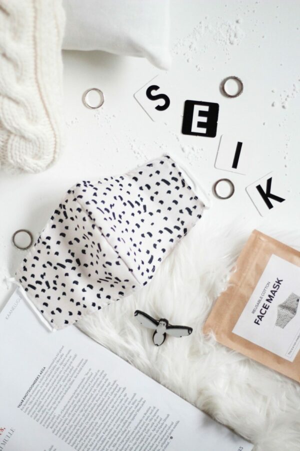 Reusable Cotton Face Mask - Dotted – Bild 7