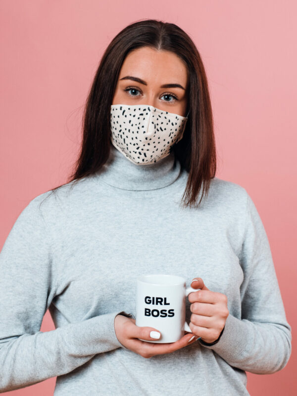Reusable Cotton Face Mask - Dotted – Bild 6