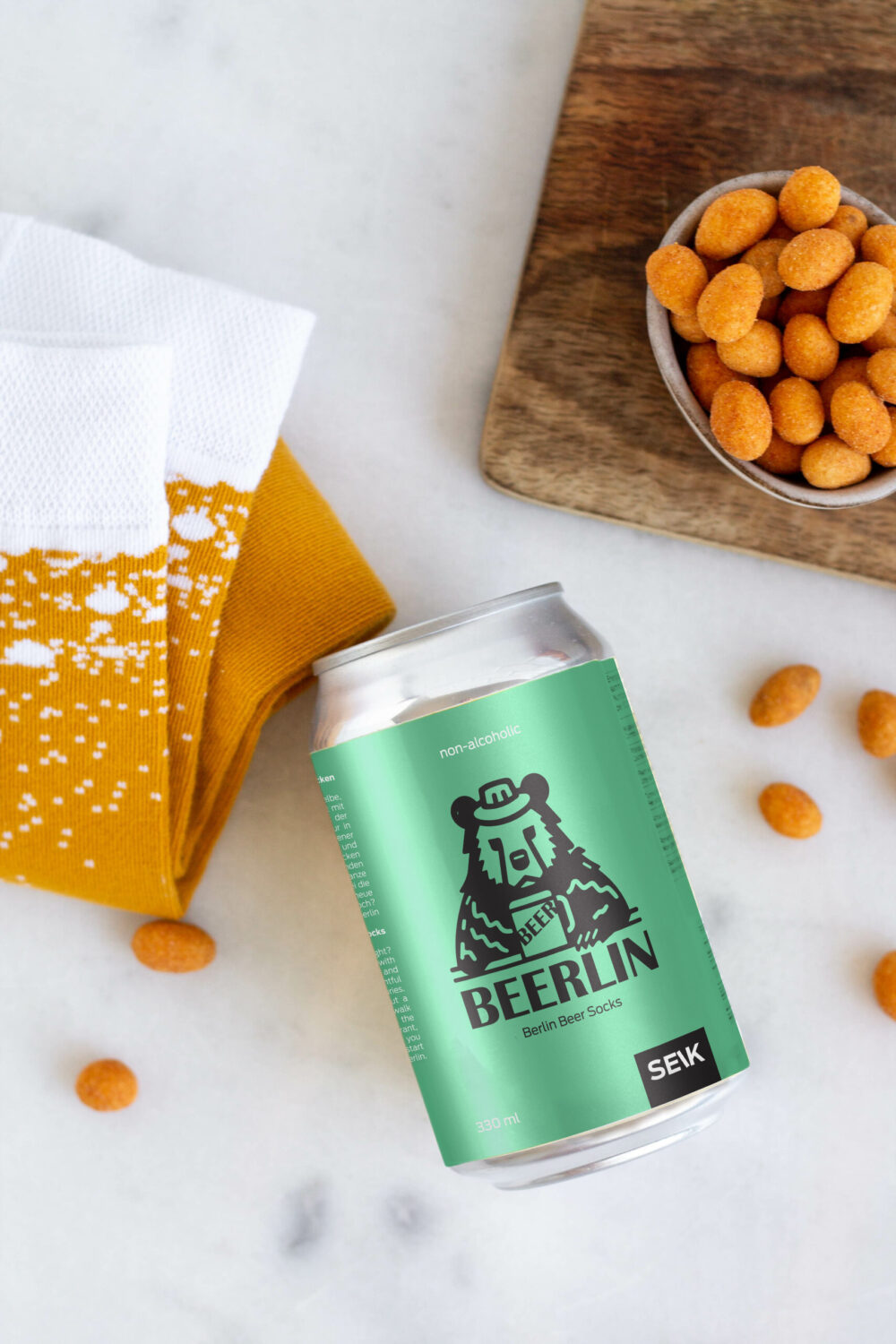 Beerlin - Berlin Biersocken in der Dose (Einheitsgröße 35-46)