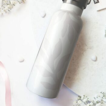 Wasserflasche / Thermosflasche - beige Flora 500 ml