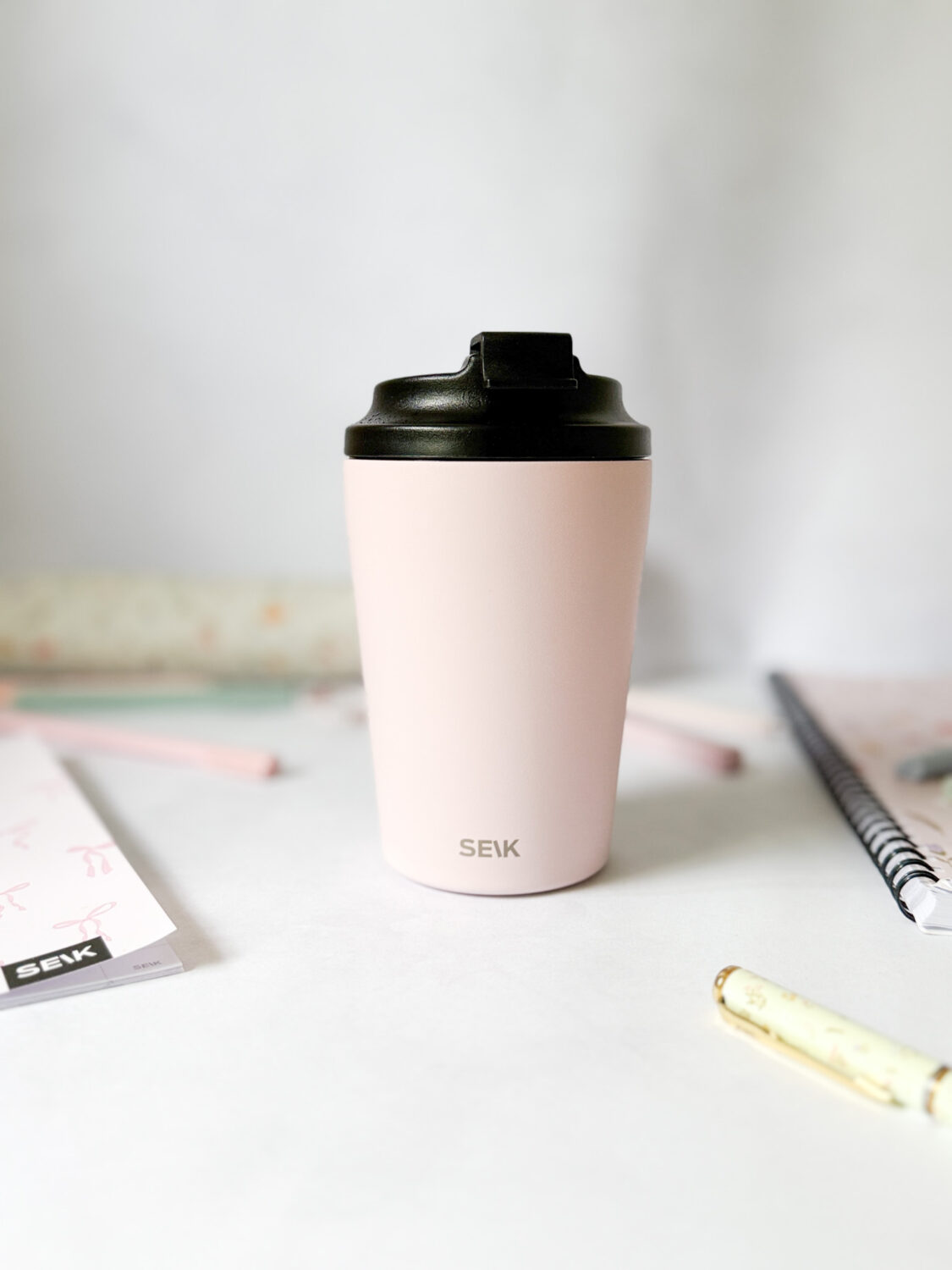Kaffee-Thermobecher - rosa (350ml)