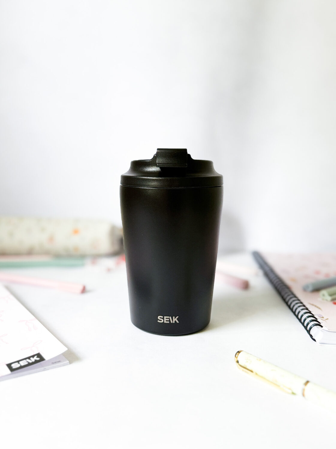 Kaffee-Thermobecher - schwarz (350ml)