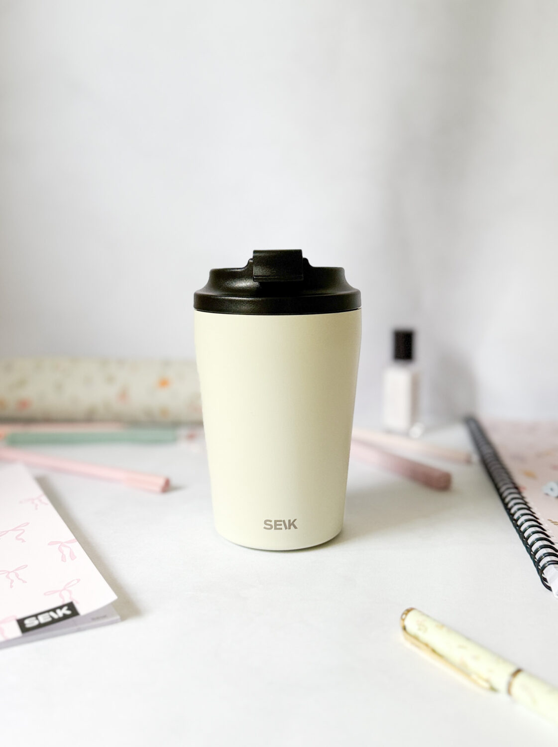 Kaffee-Thermobecher - beige (350ml)