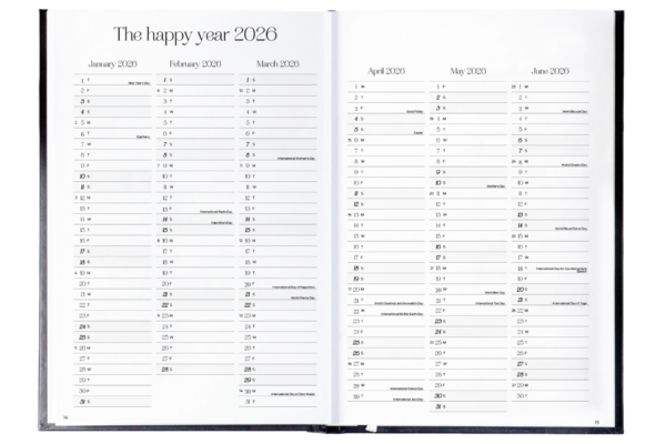Time/system A5 Taschenkalender 2026 - Englische Version Für Business System